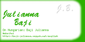 julianna baji business card